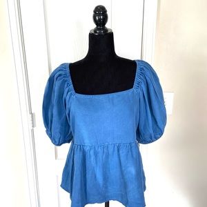 Old Navy L Women’s Short Sleeve Denim Top